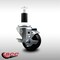 Service Caster 3'' SS Soft Rubber Swivel 1-3/8'' Expanding Stem Caster with Brake SCC-SSEX20S314-SRS-TLB-138 - alternate 2
